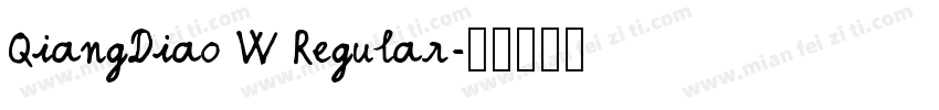 QiangDiao W Regular字体转换